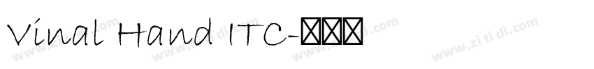 Vinal Hand ITC字体转换